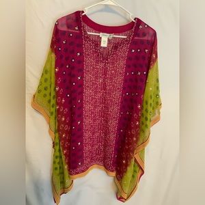 NWOT Sheer pullover kimono